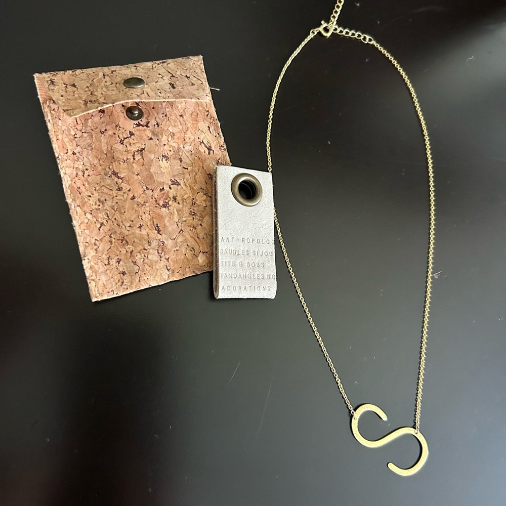 Initial “S” Necklace